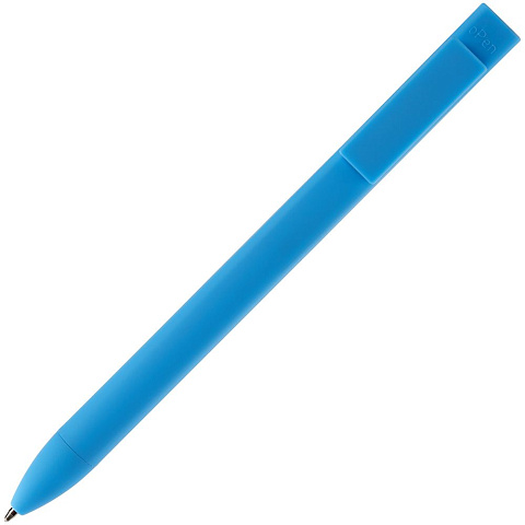 Ручка шариковая Swiper SQ Soft Touch, голубая - рис 3.