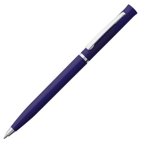 Ручка шариковая Euro Chrome, синяя - рис 2.