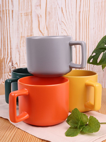 Чашка Jumbo в коробке матовая, зеленая - рис 5.