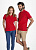 Рубашка поло мужская Spring 210, бордовая - миниатюра - рис 6.