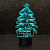 3D светильник Ёлка с подарками - миниатюра