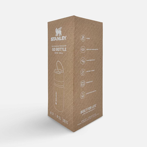 Термобутылка Go Quick Flip 470, желто-зеленая (цитрон) - рис 4.