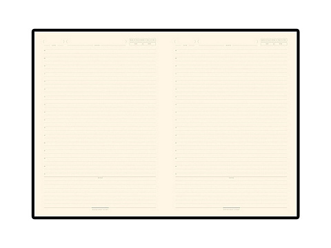 Ежедневник В5 недатированный Leggenda, темно-синий NAVY - рис 3.