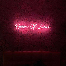 Неоновый настенный светильник "Комната любви"