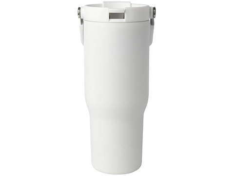 Термостакан Bronx объемом 900 мл из меди и переработанной нержавеющей стали, сертифицированной по стандарту RCS, с вакуумной изоляцией и крышкой с двойной функцией - Белый - рис 2.