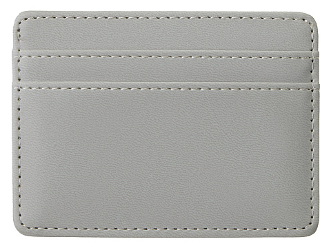 Картхолдер для двух карт и наличных денег с зажимом Crave, светло-серый - рис 2.