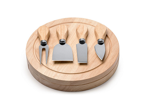 Набор для сыра COMTE, серебристый/бежевый - рис 3.