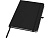 Teak блокнот А5 из переработан. материала в твердой обложке с линован. страницами - сплошной черный - миниатюра