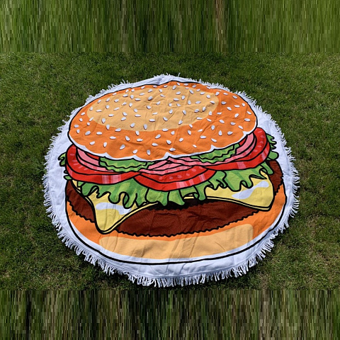 Пляжный коврик Гамбургер - рис 5.