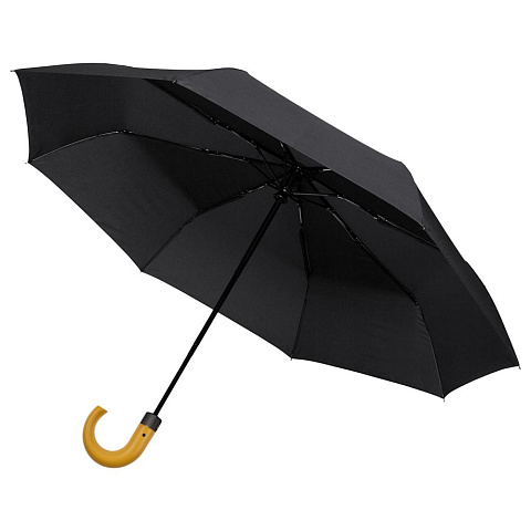 Зонт складной Classic, черный - рис 2.