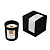 Ароматическая свеча в черном стакане, сандал и мускус, 190 мл, черный - миниатюра - рис 2.
