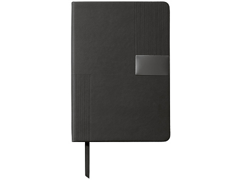 Подарочный набор Tesla с блокнотом А5, ручкой и пауэрбенком на 10 000 mAh, черный - рис 7.