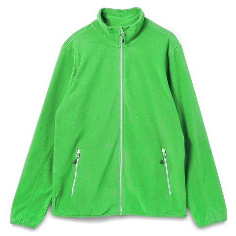 Куртка флисовая мужская Twohand, зеленое яблоко - рис 2.