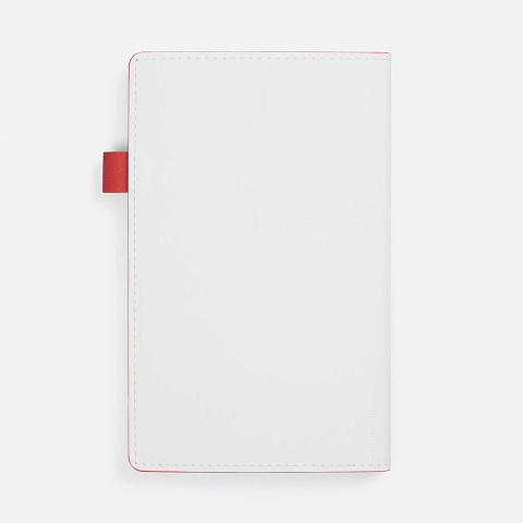 Ежедневник White Shall, недатированный, бело-красный - рис 3.