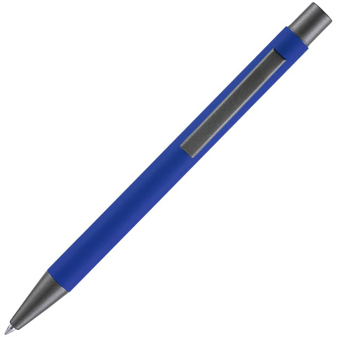 Ручка шариковая Atento Soft Touch, ярко-синяя - рис 4.