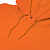 Толстовка с капюшоном унисекс Hoodie, оранжевая - миниатюра - рис 4.