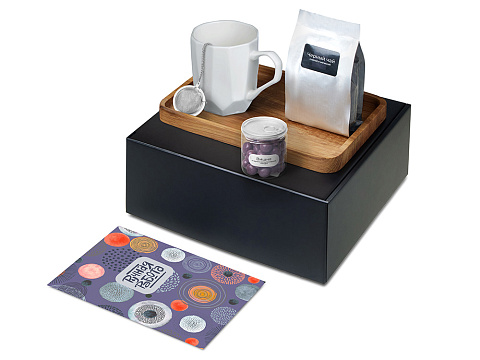 Подарочный набор Re:y. Hearth  с кружкой, подносом и чаем - рис 2.