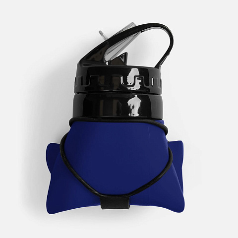 Складная бутылка для воды Langfossen, синяя - рис 6.