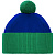 Шапка Snappy, синяя с зеленым - миниатюра - рис 4.