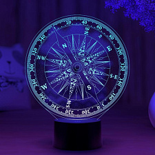 3D светильник Старый компас