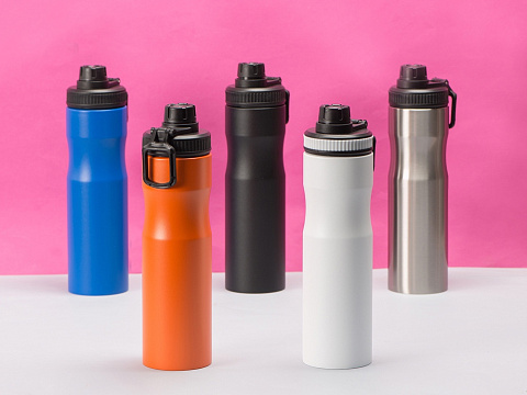 Бутылка для воды Supply Waterline, нерж сталь, 850 мл, оранжевый - рис 11.