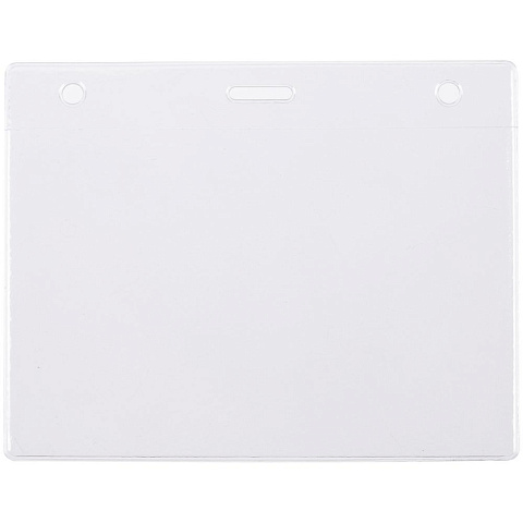 Карман для бейджа Lucid, горизонтальный, из фактурного ПВХ