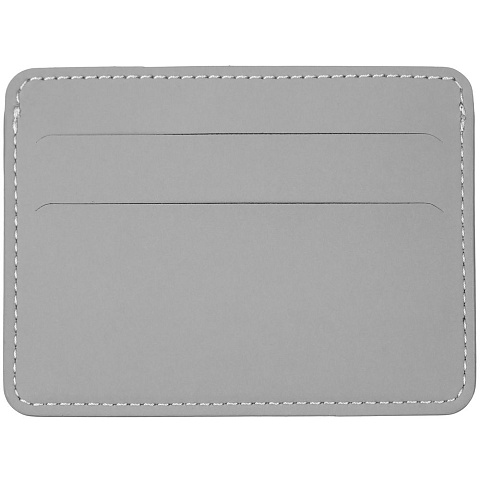Чехол для карточек Shall Simple, серый - рис 3.