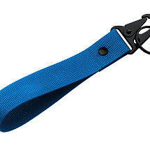 Ремувка Force с усиленным карабином, 2,5 см, синий/черный