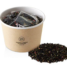 Чай черный Малина с медом и чабрецом в картонном стаканчике, 50 гр.