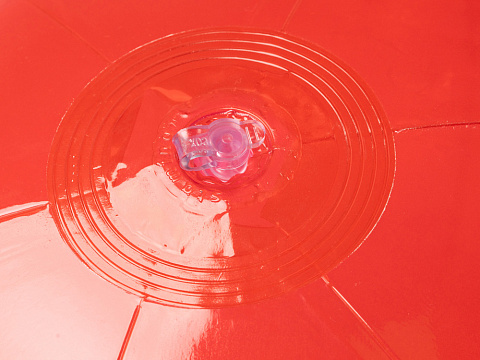 Надувной пляжный мяч Kipar, красный - рис 2.