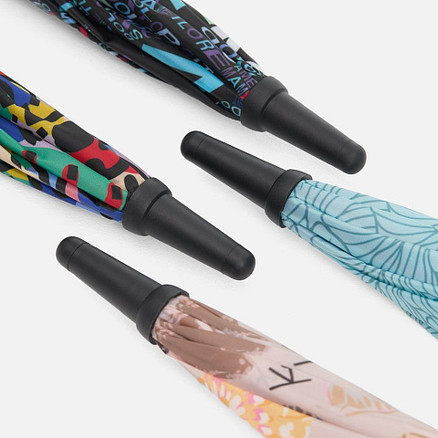 Зонт-трость Undercolor с полной запечаткой на заказ, с бирюзовыми спицами - рис 4.