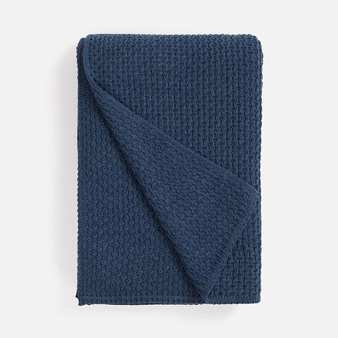 Плед Serenita, синий (джинс) - рис 2.