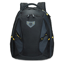 Рюкзак TORBER МЕГАПОЛИС с отделением для ноутбука 15.6, чёрный/серый, полиэстер, 35,5 х 23 х 45 см