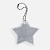 Пешеходный светоотражатель с цепочкой «Звезда», белый - миниатюра