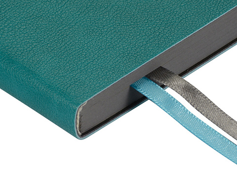 Ежедневник А5 датированный Boston 2026, морская волна с серым обрезом - рис 3.