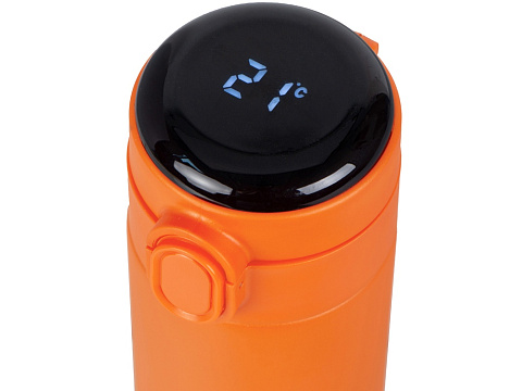 Вакуумная термокружка Waterline с медной изоляцией Bravo, 400 мл, тубус, оранжевый - рис 4.