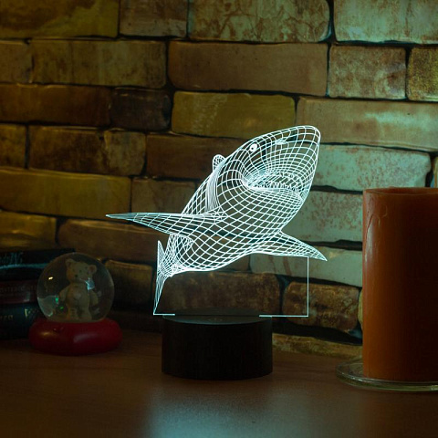 3D светильник Акула - рис 5.