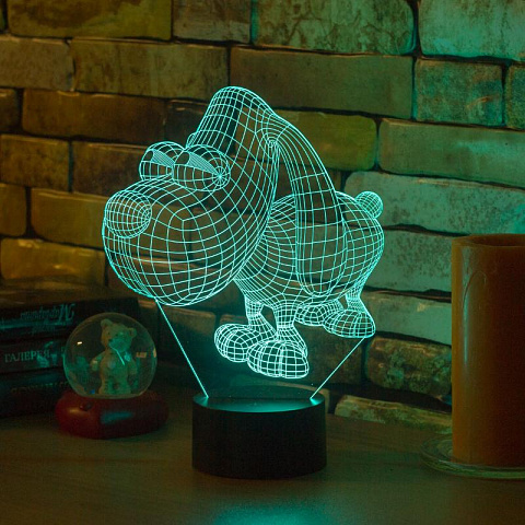 3D светильник Собака - рис 5.