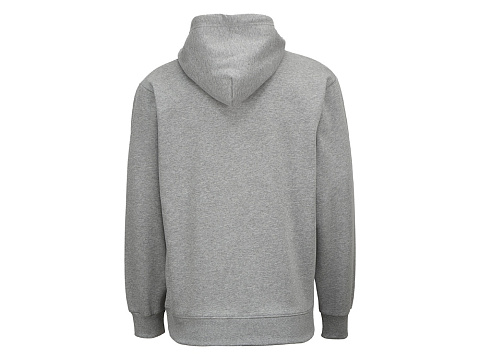Толстовка с капюшоном оверсайз Lisbon унисекс, серый меланж - рис 3.