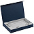 Коробка Silk с ложементом под ежедневник 13x21 см, флешку и ручку, синяя - миниатюра - рис 3.