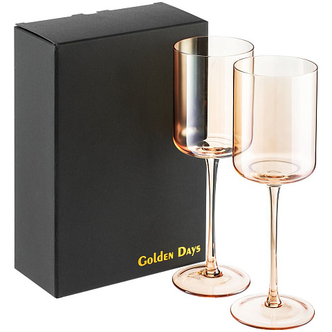 Набор из 2 бокалов для вина Golden Days - рис 3.