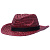 Шляпа Daydream, красная с черной лентой - миниатюра