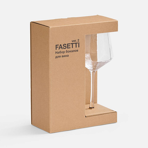Набор из 2 бокалов для вина Fasetti, ver.2 - рис 5.
