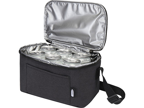 Tundra сумка-холодильник на 6 банок из переработанного РЕТ-пластика - Heather Charcoal - рис 4.