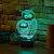 3D светильник Сова с совенком - миниатюра