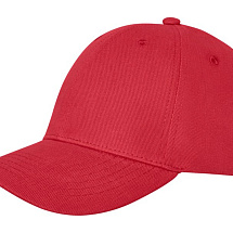 Бейсболка Davis, 6 панелей, красный