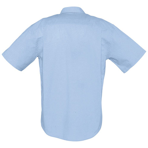 Рубашка мужская с коротким рукавом Brisbane, голубая - рис 3.