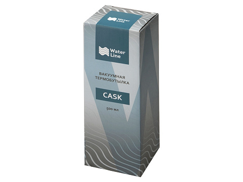 Вакуумная термобутылка Cask Waterline, soft touch, 500 мл, синий - рис 7.