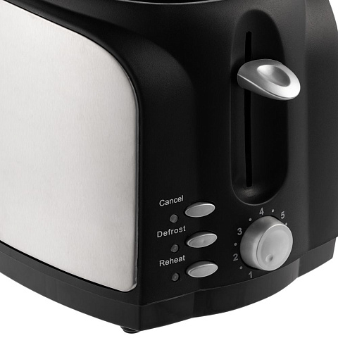 Электрический тостер Postre, серебристо-черный - рис 7.
