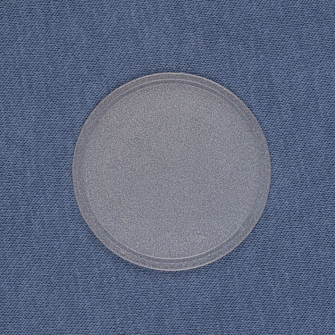 Лейбл из ПВХ Dzeta Round, L, прозрачный - рис 4.